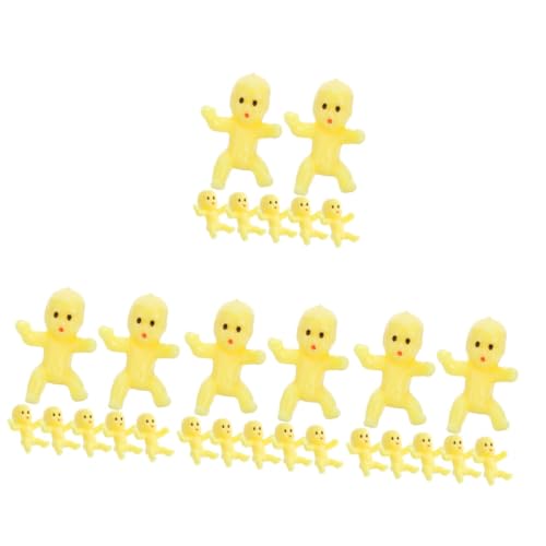 TOYANDONA 200 STK Mini- Mini-Plastikbabys Neugeborenes Badespielzeug Babyspielzeug spielzeughandys für Babys Puppe schöne Plastikbabys Partybevorzugung Schüttgut Eiswürfel Zylinder Figur von TOYANDONA