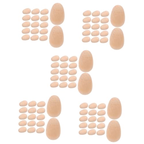 TOYANDONA 200 STK simulierte Eier aus Holz DIY & Handwerk Osterei-Dekorationen Ornament Kinderspielzeug bemalen Sie Ihre eigenen Eier Holz Eier Kinder Jahrgang Holzhandwerk Kunsthandwerk von TOYANDONA