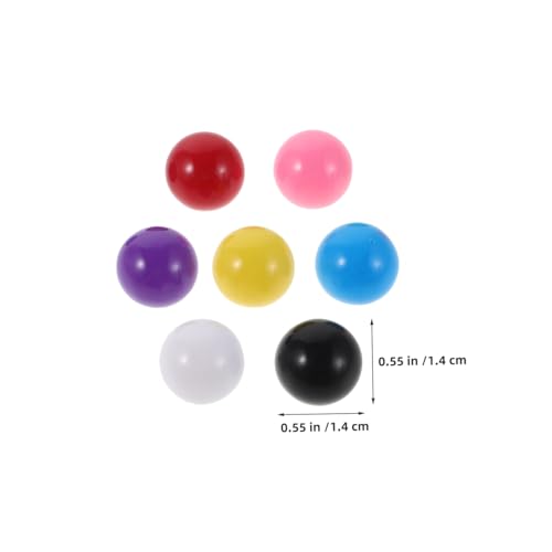 TOYANDONA 200 Stück Ersatzspielkugeln Kunststoffbälle Bunte Jump Chess Marbles für Lernspiele Familienaktivitäten Sortier Zählhilfe Spielzubehör von TOYANDONA