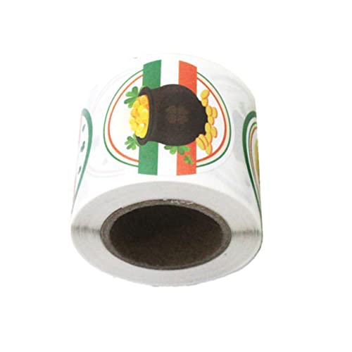 TOYANDONA St. Patricks Day Hut Aufkleber Aufkleber Set 200 Stück Klebe Grün Hut Dekorationen von TOYANDONA