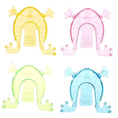 TOYANDONA 200 Stück Springender Frosch Aus Kunststoff Zum Fingerdrücken Lernspielzeug Für Frösche Für Party Pädagogisches Plastik von TOYANDONA