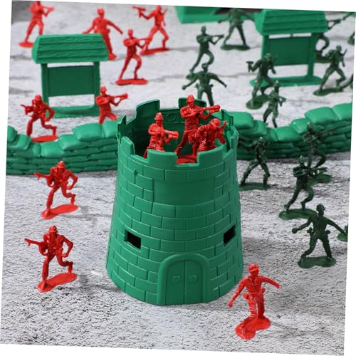 TOYANDONA 200 Stück Teiliges Mini Soldaten Robuste Plastikfiguren in Rot und Grün Kindgerechtes Militärmodell für Fantasievolles Spiel und Kinderpartys Sicher und Langlebig von TOYANDONA