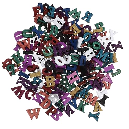TOYANDONA 200St handgemachte Briefe Buchstaben zum Basteln Alphabet- Ornamente Dekoration Weihnachten weinachtsdeko Holzbuchstaben Liebe zum Basteln Holzwörter zum Basteln hölzern von TOYANDONA