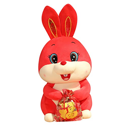 TOYANDONA Weiche Spielzeug 2023 Chinesische Neue Jahr Puppe Bunny Maskottchen Spielzeug Desktop Decor Familie TOYANDONA Weiche Spielzeug 2023 Chinesische Neue Jahr Puppe Bunny Maskottchen Spielzeug Desktop Decor Familie von TOYANDONA