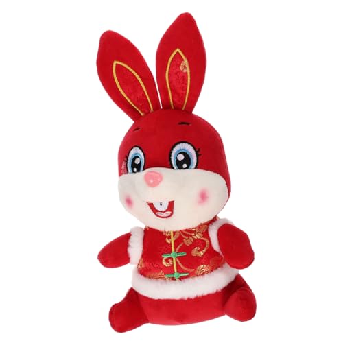 TOYANDONA 2023 Jahr des Hasen-Maskottchens Musikspielzeug Hasenkauspielzeug Figuren Kaninchen Plüschpuppe Hasen-Stofftier Jahr der Hasenpuppe Sternzeichen Hase Kristallsamt TOYANDONA 2023 Jahr des Hasen-Maskottchens Musikspielzeug Hasenkauspielzeug Figuren Kaninchen Plüschpuppe Hasen-Stofftier Jahr der Hasenpuppe Sternzeichen Hase Kristallsamt von TOYANDONA