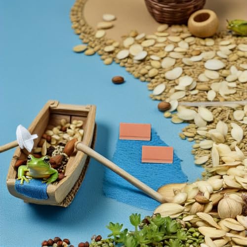 TOYANDONA 204 Stück Mini -Gartendekoration Puppenhaus -Szenendekoration Tiny House Accessoires Orange von TOYANDONA