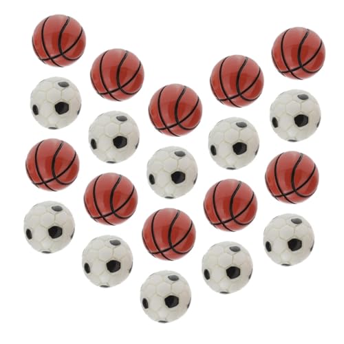TOYANDONA 20stücke Teiliges Mini Fußball Und Basketball Für Puppenhaus-Dekorationen Realistische Miniatur-sportbälle Für Kreative Szenen Und Landschaften Als Zubehör Für TOYANDONA 20stücke Teiliges Mini Fußball Und Basketball Für Puppenhaus-Dekorationen Realistische Miniatur-sportbälle Für Kreative Szenen Und Landschaften Als Zubehör Für von TOYANDONA