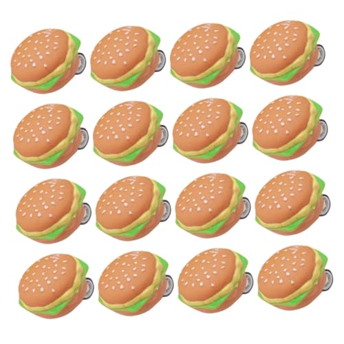TOYANDONA 20St Hamburger Rückzugwagen kinderspielzeug Burger Cartoon- spielzeuge Auto reibungsgetriebenes Auto -Burger- Plastik von TOYANDONA