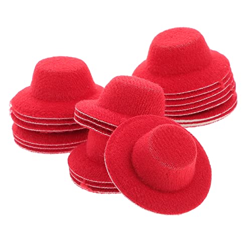 TOYANDONA 20St Mini-Hut für kinderspielzeug Puppen Accessoires детские игрушки kinderknallzeug Miniatur-Stoffhut Puppe winzige Stoffhüte kleines Hutspielzeug Kleiner Hut rot TOYANDONA 20St Mini-Hut für kinderspielzeug Puppen Accessoires детские игрушки kinderknallzeug Miniatur-Stoffhut Puppe winzige Stoffhüte kleines Hutspielzeug Kleiner Hut rot von TOYANDONA