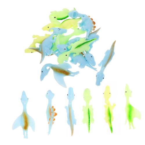 TOYANDONA 20Stücke Dehnbare Dinosaurier Spielzeuge für Finger Sensorische Spielzeuge Lustige Partygeschenke Zufällige Farben für Indoor und Outdoor Spaß von TOYANDONA