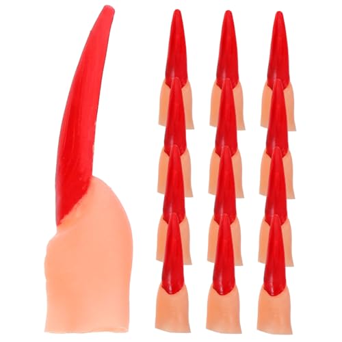 TOYANDONA 20Stücke Halloween Hexenfinger Gefälschte Fingernägel Gruselige Fingerabdeckung für Partys und Streiche Lebendige Dekoration für Halloween und Kostümpartys TOYANDONA 20Stücke Halloween Hexenfinger Gefälschte Fingernägel Gruselige Fingerabdeckung für Partys und Streiche Lebendige Dekoration für Halloween und Kostümpartys von TOYANDONA