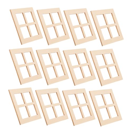 TOYANDONA 20 Stück Miniatur Holzfenster 1:12 Puppenhaus Zubehör für Selbstgemacht Projekte Kleine Fensterrahmen für Puppenstuben und Gartenornamente TOYANDONA 20 Stück Miniatur Holzfenster 1:12 Puppenhaus Zubehör für Selbstgemacht Projekte Kleine Fensterrahmen für Puppenstuben und Gartenornamente von TOYANDONA