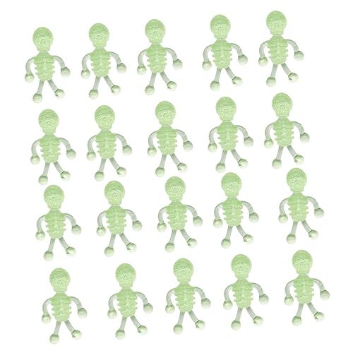 TOYANDONA 20Stücke Leuchtendes Schädelspielzeug aus TPR Dehnbares und Biegsames Dekompressionsspielzeug für Erwachsene für Halloween und Maskeraden TOYANDONA 20Stücke Leuchtendes Schädelspielzeug aus TPR Dehnbares und Biegsames Dekompressionsspielzeug für Erwachsene für Halloween und Maskeraden von TOYANDONA