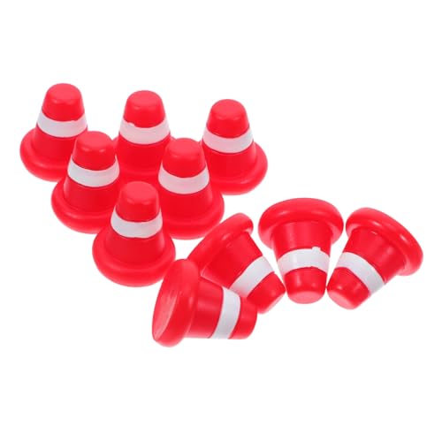 TOYANDONA 20Stücke Realistische Mini Sicherheitskegel und Zäune für Kreative Mikrolandschaften für Interaktives und DIY Projekte von TOYANDONA