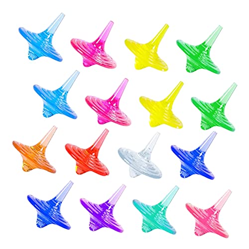 TOYANDONA 20Stücke Teiliges Acrylspielzeug Bunte Gyroskope für Kreatives und Pädagogisches Spaß und Lernen von TOYANDONA
