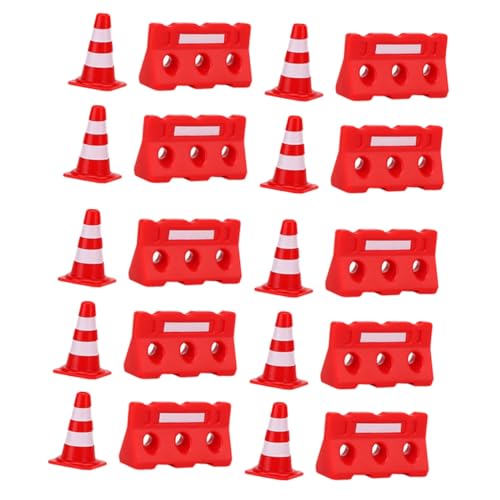 TOYANDONA 20Stücke Teiliges Mini Verkehrscones mit Zaun und Verkehrsschildern Pädagogisches für Kognitiven Entwicklung und Interaktion TOYANDONA 20Stücke Teiliges Mini Verkehrscones mit Zaun und Verkehrsschildern Pädagogisches für Kognitiven Entwicklung und Interaktion von TOYANDONA