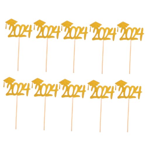 TOYANDONA Abschlussfeier-zubehör 20 Stück Cupcake-picks Aus Papier für Abschlusskuchen Handwaschbar Wiederverwendbare Dekorationen TOYANDONA Abschlussfeier-zubehör 20 Stück Cupcake-picks Aus Papier für Abschlusskuchen Handwaschbar Wiederverwendbare Dekorationen von TOYANDONA