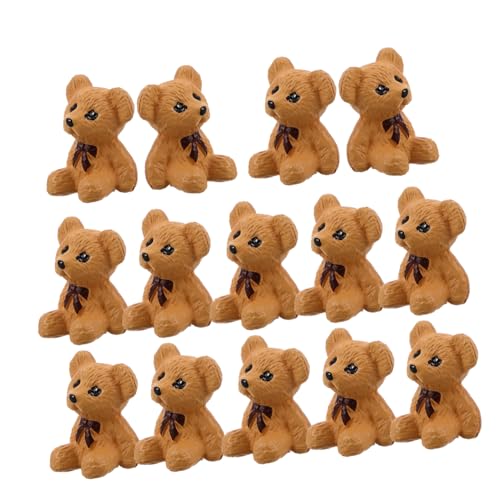 TOYANDONA Niedliche Miniatur-bärenfiguren Aus Kunstharz Tiere 20 Stück Bärenstatue Kleiner Bär Dekorativ von TOYANDONA