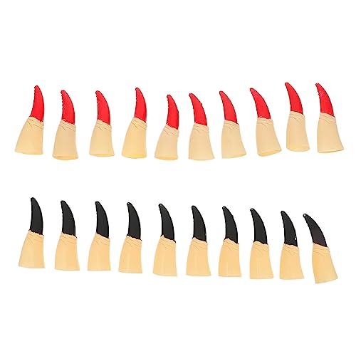 TOYANDONA 20st Halloween-Requisiten Fingernagel Der Falsche Nagelkrallen Gefälschte Fingerkrallen Streich Cosplay-nagelfinger Gefälschte Zombiefinger Handschuhe Halloween Black Plastik TOYANDONA 20st Halloween-Requisiten Fingernagel Der Falsche Nagelkrallen Gefälschte Fingerkrallen Streich Cosplay-nagelfinger Gefälschte Zombiefinger Handschuhe Halloween Black Plastik von TOYANDONA