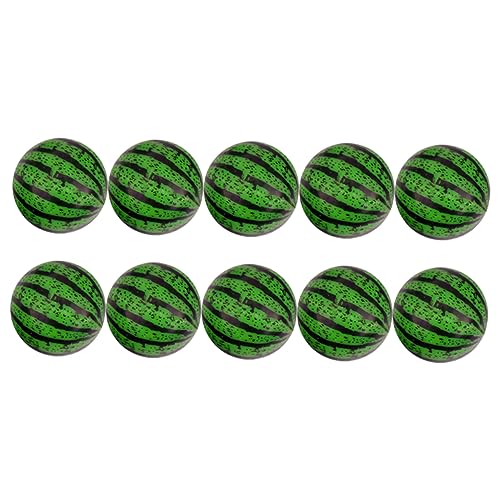 TOYANDONA 20st Hüpfender Ball Springender Ball Der Wassermelone Flummi Hüpfball Wassermelone Wassermelonen-hüpfbälle Green Plastik von TOYANDONA