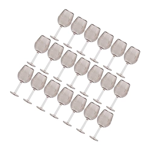 TOYANDONA 20-teiliges Gläserset Für Puppenhäuser Im Maßstab 112 Realistisches Miniatur-weingläserset Für Puppendekorationen von TOYANDONA
