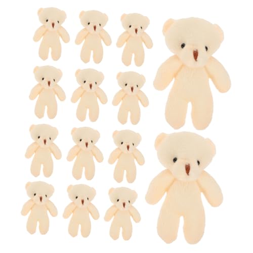 TOYANDONA 20st Mini-bär Tragen Klein Ausgestopft Bären Cartoon-bär-Puppe Beige Pp Baumwolle von TOYANDONA