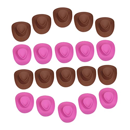 TOYANDONA 20st Mini-cowboyhut Kleiner Zylinder Zubehör Puppenautositz Rosafarbener Cowgirlhut Kleine Hüte Zum Basteln Miniatur Winzige Hüte Kleine Cowboyhüte Puppenkostüm Mini-Kuchen Plastik TOYANDONA 20st Mini-cowboyhut Kleiner Zylinder Zubehör Puppenautositz Rosafarbener Cowgirlhut Kleine Hüte Zum Basteln Miniatur Winzige Hüte Kleine Cowboyhüte Puppenkostüm Mini-Kuchen Plastik von TOYANDONA