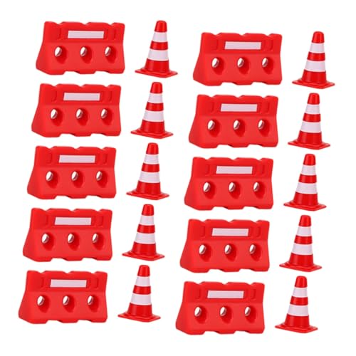 TOYANDONA 20st Simulationsrequisiten Für Straßensperren Verkehrszeichen Spielen Straßenkegel-Spielzeug Straßenbaukegel Verkehrszeichen-Spielzeug Wasserpferd Straßenschild Kind Plastik von TOYANDONA