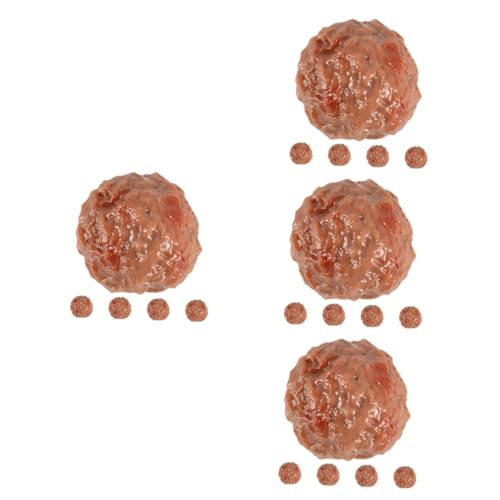 TOYANDONA 20stücke Teiliges Künstliche Rindfleischbällchen Modell Für Fotografie Und Dekoration Realistisches Fake Food Für Küchen-Party Requisiten Und Kreative Präsentationen von TOYANDONA