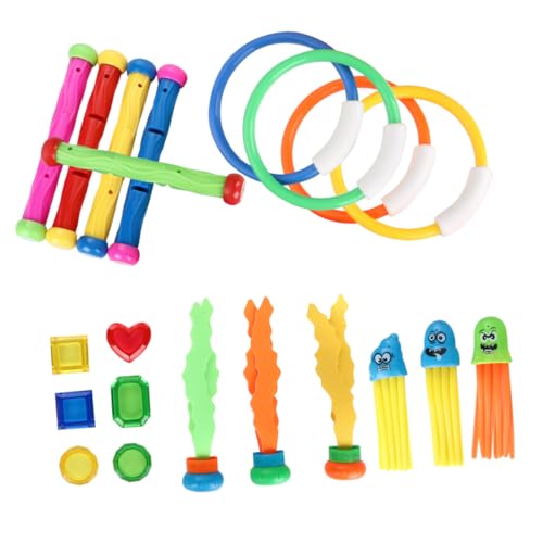 TOYANDONA 21 Stücke Tauchen Tauchen Ringe Tauchen Stick Tauchen Sticks Schwimmen Tauchen Ring TOYANDONA 21 Stücke Tauchen Tauchen Ringe Tauchen Stick Tauchen Sticks Schwimmen Tauchen Ring von TOYANDONA
