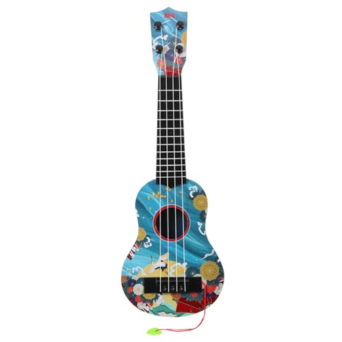 TOYANDONA 21 Ukulele Kindergitarre Akustisch Akustikgitarre -Gitarre Kleine Gitarre Musikinstrumente, Mini-Instrumente Mini-Gitarre Gitarre Blue Holz von TOYANDONA