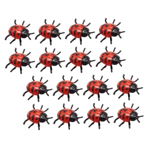 TOYANDONA 22 Stück Teiliges Marienkäfer Modell aus Kunststoff Realistische Halloween Deko Gruselige Insekten Figuren für Party Requisiten und April Fools Scherzartikel von TOYANDONA