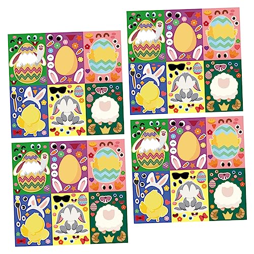 TOYANDONA Aufkleber Für Kinder -Puzzle 24 Blatt Aufkleber Cartoon-Designs Für Kinderdekorationen von TOYANDONA