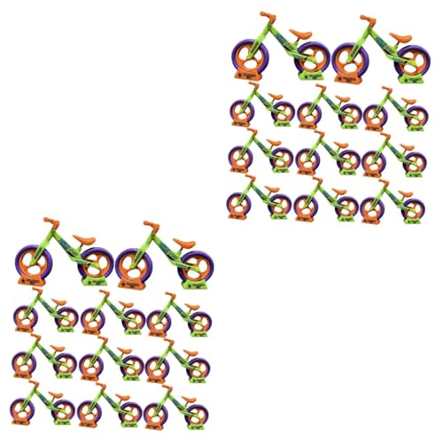 TOYANDONA 24 STK Karotten-Balance-Auto Laufrad-Modellspielzeug Mini-Bike-Modell Kinderspielzeug Kinderfahrrad Spielzeuge Kleinkindspielzeug Lehrreiches DIY-Fahrrad zusammenbauen Mini-Laufrad von TOYANDONA