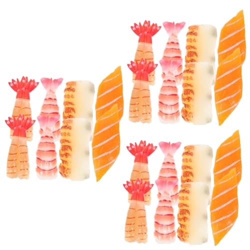 TOYANDONA 24 STK Sushi-Simulation Sushi-Spielzeug Küche künstliche Lebensmittel Modelle Spielzeuge realistisches Sushi-Modell gefälschtes Sushi-Modell Essen Spielen gefälschtes Essen Japan von TOYANDONA