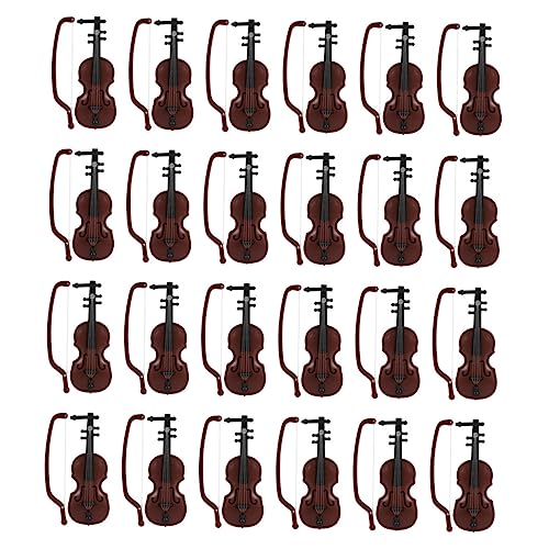 TOYANDONA 24sätze Miniatur Geigen Für Weihnachtsbaum Dekoration Und Musikinstrumente Sammlung Holzoptik Für Bastelarbeiten Tischschmuck TOYANDONA 24sätze Miniatur Geigen Für Weihnachtsbaum Dekoration Und Musikinstrumente Sammlung Holzoptik Für Bastelarbeiten Tischschmuck von TOYANDONA
