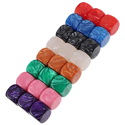TOYANDONA 24 Stück Blanko Spielwürfel Blanko Würfel Brettspiel Würfel Einfarbig Für Seitig Mini Würfel Kinderspielzeug DIY Zubehör Würfelherstellung Partyzubehör DIY Zubehör von TOYANDONA