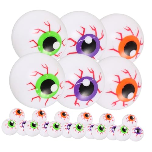 TOYANDONA 24 Stück Bunte Halloween Augäpfel Kunststoff Gruselige Realistische Augen für Party Dekoration Interaktive und Sprungfähig für Bastelprojekte und Horror Requisiten TOYANDONA 24 Stück Bunte Halloween Augäpfel Kunststoff Gruselige Realistische Augen für Party Dekoration Interaktive und Sprungfähig für Bastelprojekte und Horror Requisiten von TOYANDONA