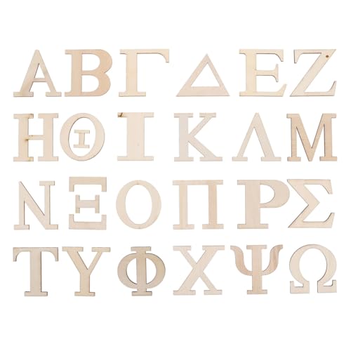 TOYANDONA 24 Stück Griechische Buchstaben Holzspäne Unlackiert Ausschnitt Dekoration Holz Griechische Buchstaben Holz Unlackiert Buchstaben Alphabet Spiele Buchstaben Zum TOYANDONA 24 Stück Griechische Buchstaben Holzspäne Unlackiert Ausschnitt Dekoration Holz Griechische Buchstaben Holz Unlackiert Buchstaben Alphabet Spiele Buchstaben Zum von TOYANDONA