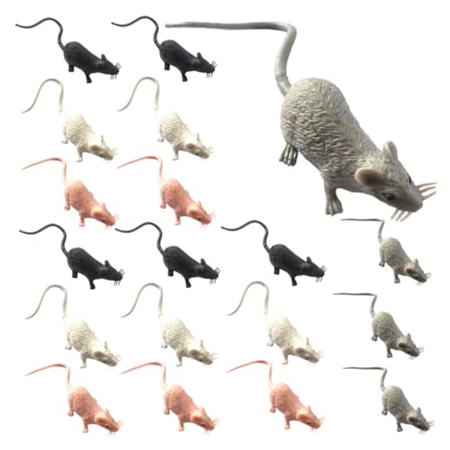 TOYANDONA 24 Stück Mäuse Figuren Teiliges Kunststoff für Garten Mikrolandschaft und Puppenhaus und Langlebig und Platzsparend TOYANDONA 24 Stück Mäuse Figuren Teiliges Kunststoff für Garten Mikrolandschaft und Puppenhaus und Langlebig und Platzsparend von TOYANDONA