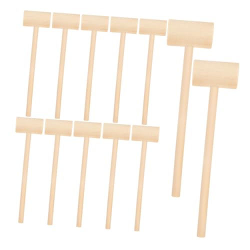 TOYANDONA 24 Stück Mini Holzhammer für Teiliges für Schokoladenbrechspiele Bastelprojekte und Kreative Spiele Ergonomisches Design für Kleine Hände aus Robustem Holz Gefertigt TOYANDONA 24 Stück Mini Holzhammer für Teiliges für Schokoladenbrechspiele Bastelprojekte und Kreative Spiele Ergonomisches Design für Kleine Hände aus Robustem Holz Gefertigt von TOYANDONA