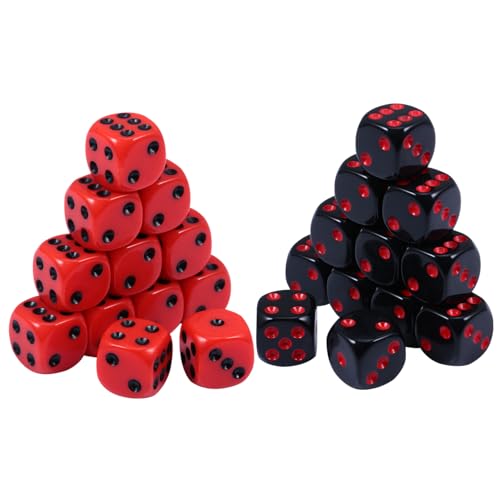 TOYANDONA 24 Stück Punkte Blitz Spiele Leuchten Kartenspiel Jumbo Party-leckerei-Boxen Würfeln Würfelspiel Für Spielwürfel Mode Würfel 6-seitige Würfel Neuheit Würfel Acryl von TOYANDONA