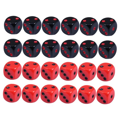 TOYANDONA Acrylwürfel 24er-Pack Zahlenwürfel Für Gaming-Partys Ktv von TOYANDONA