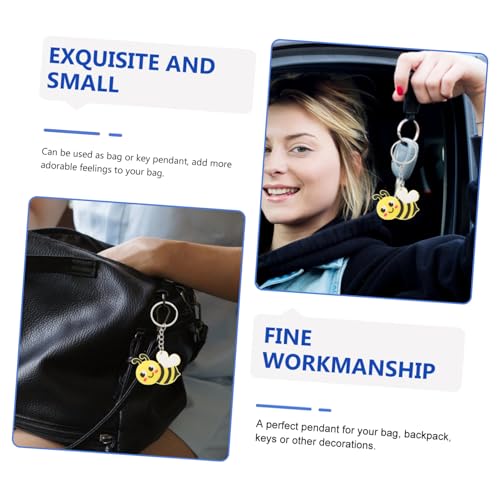 TOYANDONA 24 Stück Teiliges Kreative Bienen Schlüsselanhänger Niedliche Cartoon Anhänger Leichte Taschen Autoschmuck Partygeschenke für Erwachsene TOYANDONA 24 Stück Teiliges Kreative Bienen Schlüsselanhänger Niedliche Cartoon Anhänger Leichte Taschen Autoschmuck Partygeschenke für Erwachsene von TOYANDONA