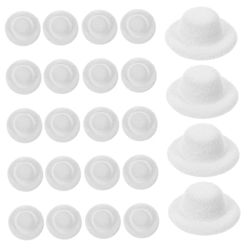 TOYANDONA 24 Stück Teiliges Mini Filzhut Kleine Langlebige Mini Hüte für Bastelprojekte Puppenzubehör und Partydekorationen Kompakt Leicht Vielseitig für Weihnachten Hochzeiten Geburtstage von TOYANDONA