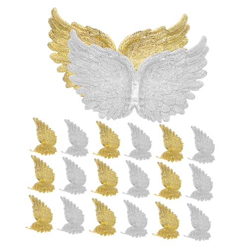 TOYANDONA 24 Stück Teiliges Mini Kunststoff Große Goldene und Silberne DIY Dekoration Filigrane Engelsschmuck Ornamente für Kuchen Geburtstagsfeier und Bastelprojekte TOYANDONA 24 Stück Teiliges Mini Kunststoff Große Goldene und Silberne DIY Dekoration Filigrane Engelsschmuck Ornamente für Kuchen Geburtstagsfeier und Bastelprojekte von TOYANDONA