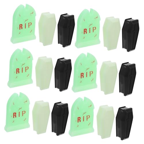 TOYANDONA 24 Stück Teiliges Miniatur Halloween Sarg mit Detailreichen Grabstein Figuren Langlebige Mini Coffins für Gruseldekorationen Vielseitige Requisiten für Diorama Party und Halloween TOYANDONA 24 Stück Teiliges Miniatur Halloween Sarg mit Detailreichen Grabstein Figuren Langlebige Mini Coffins für Gruseldekorationen Vielseitige Requisiten für Diorama Party und Halloween von TOYANDONA