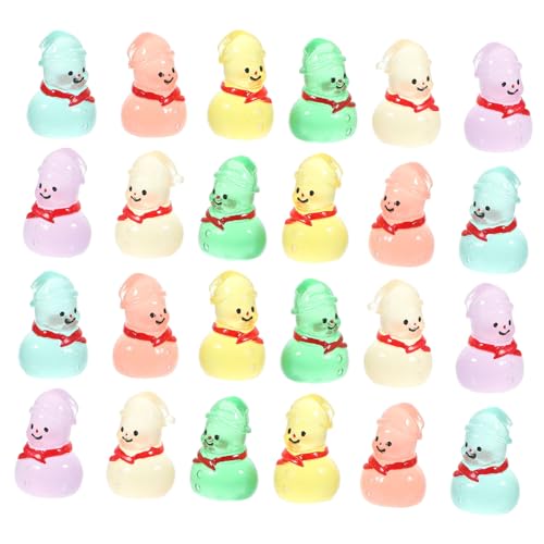 TOYANDONA 24 Stück Teiliges Resin Mini Schneemann Figuren Leuchtende Weihnachtsdeko Kleine Snowman Ornamente für Mikrolandschaften Bunte Nachtlicht Dekoration für Winter und Festlichkeiten TOYANDONA 24 Stück Teiliges Resin Mini Schneemann Figuren Leuchtende Weihnachtsdeko Kleine Snowman Ornamente für Mikrolandschaften Bunte Nachtlicht Dekoration für Winter und Festlichkeiten von TOYANDONA
