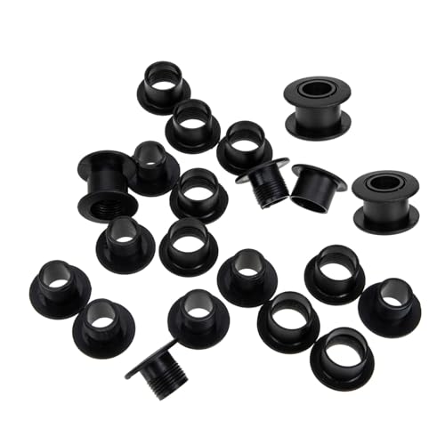 TOYANDONA 24 Stücke Tischfußballzubehör Sport Schwarze Tischlager Maschinenersatzstangenteile Dekor Spiel Re Und Brettfußballbuchsen Universal Tischfußballnacht Mm von TOYANDONA