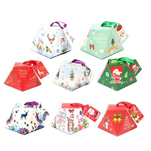 TOYANDONA 24 stücke Weihnachten pralinenschachtel Papier behandeln Box geschenkbox für Weihnachten liefert (zufällige Stil) von TOYANDONA